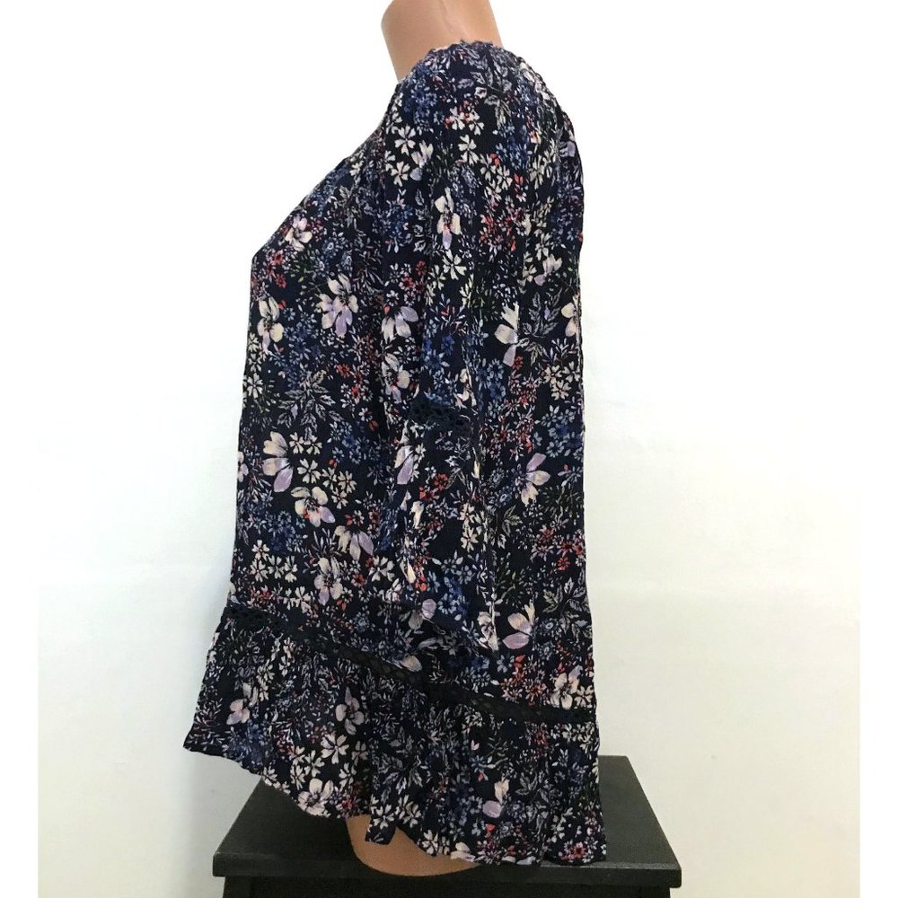 Fever Ruffle Floral Top Size M - Picture 2 of 8